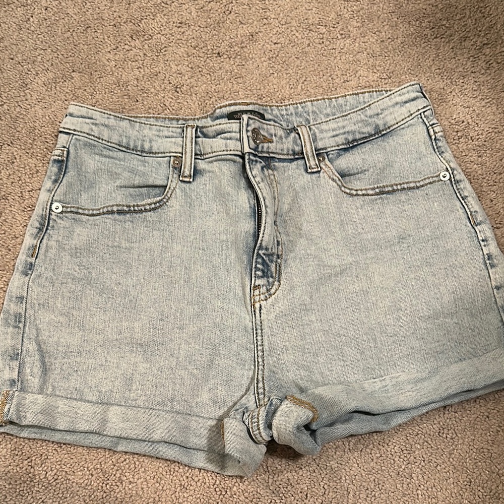 Wild Fable Blue Jean Shorts High-Waisted Distressed